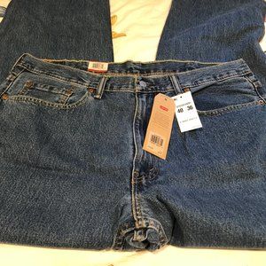 NWT Levis Big and Tall Relaxed 550 Jeans 40x36 Blue Denim